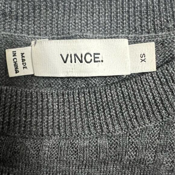 Vince Engineered Mesh CrewNeck Sweater Size Extra Small XS - Picture 6 of 8